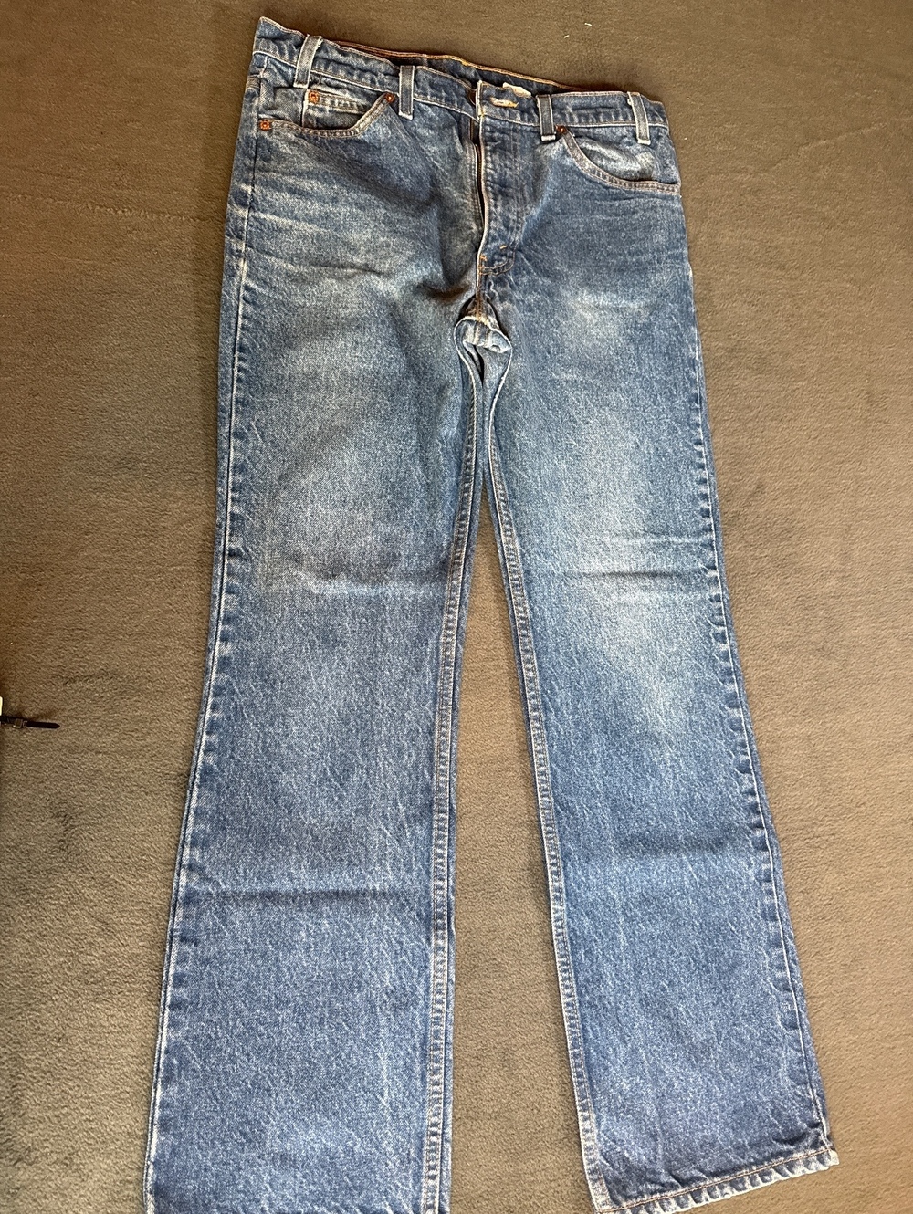 Vintage Levi's Orange Tab 34-31 Classic Blue Denim Jeans Size W34 L31